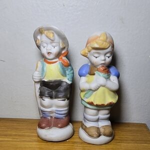Pair Vintage Salt And Pepper Shakers Japan.